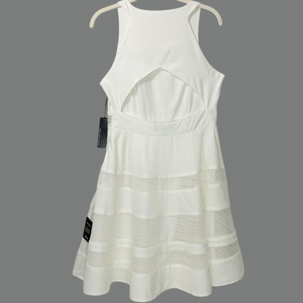 Lulu*s size M Play Nice Ivory Skater Dress Mini HOCO Graduation Bridal Shower - Picture 6 of 16
